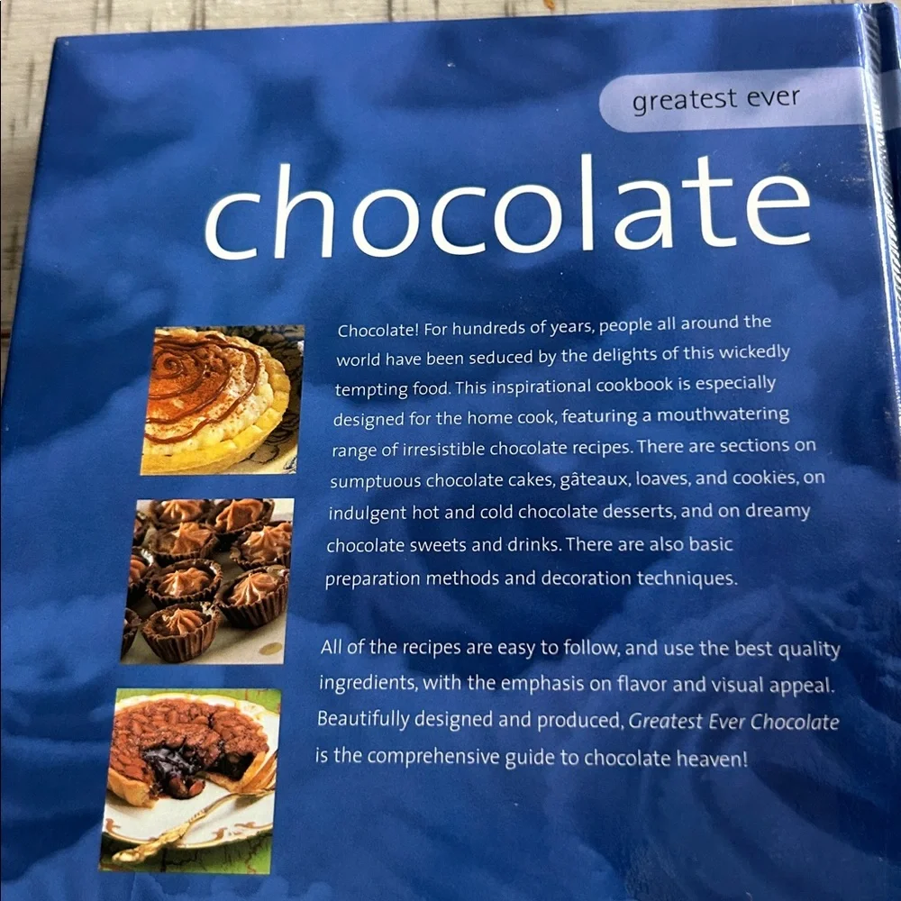 Chocolate Recipe Cookbooks Bundle of 2 Hardcover Packed With Delicious Desserts
